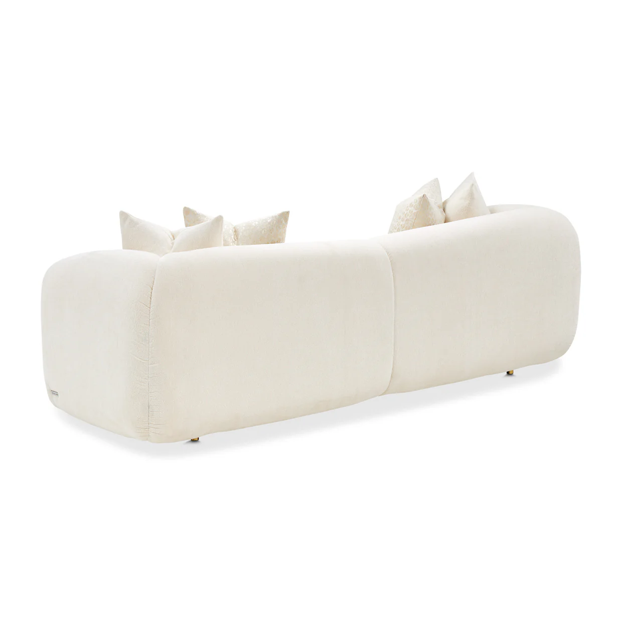 Michael Amini Sassani Sofa Crepe Gold - Image 5