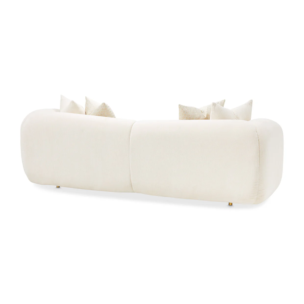 Michael Amini Sassani Sofa Crepe Gold - Image 7