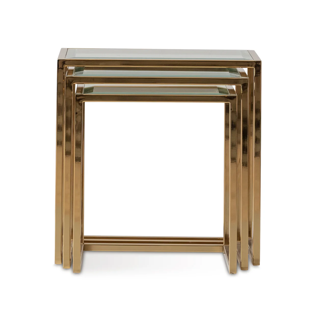 Michael Amini Savannah Breeze Nesting Tables - Set of 3 - Image 2