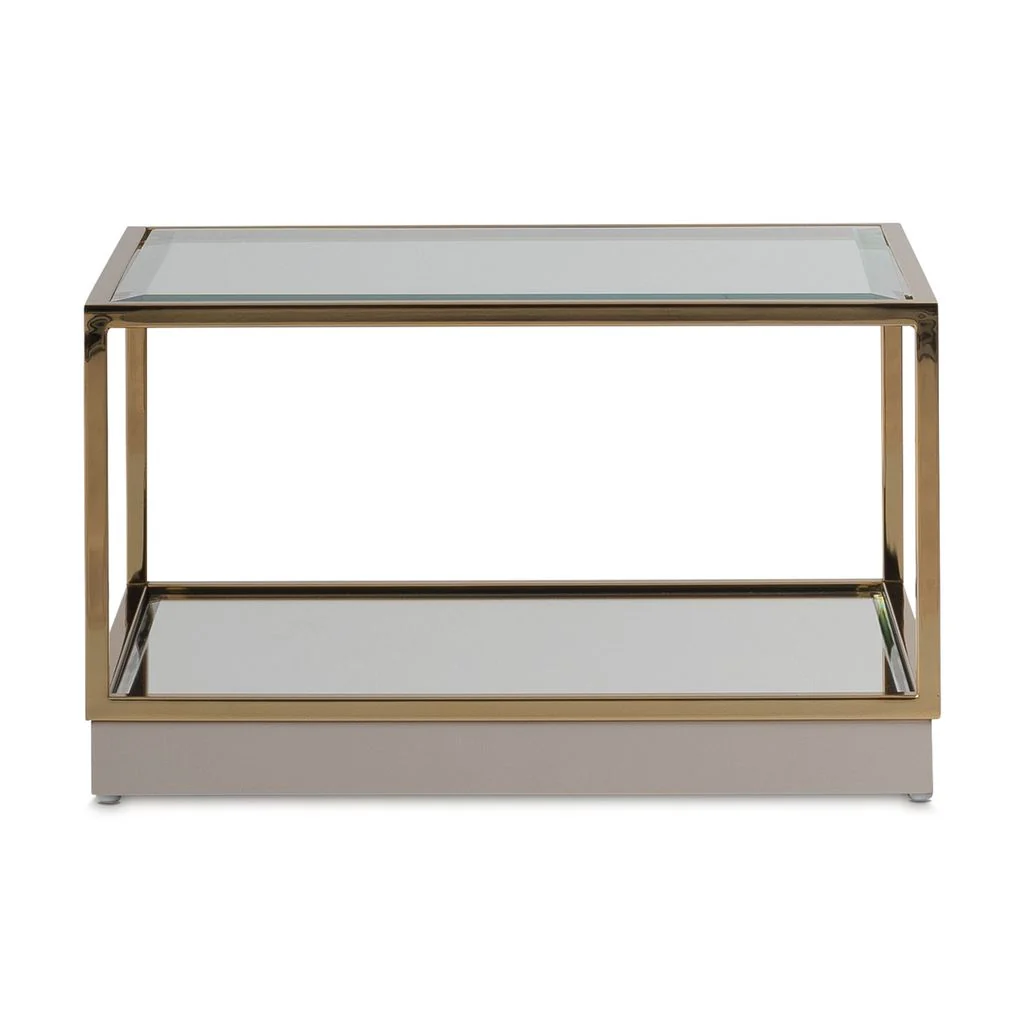 Michael Amini Savannah Breeze Short Cocktail Table, Set of 2 - Bright Gold - Image 2