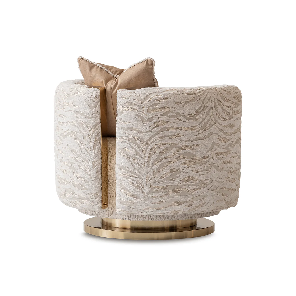 Michael Amini Savannah Breeze Swivel Chair - Cashmere - Image 2