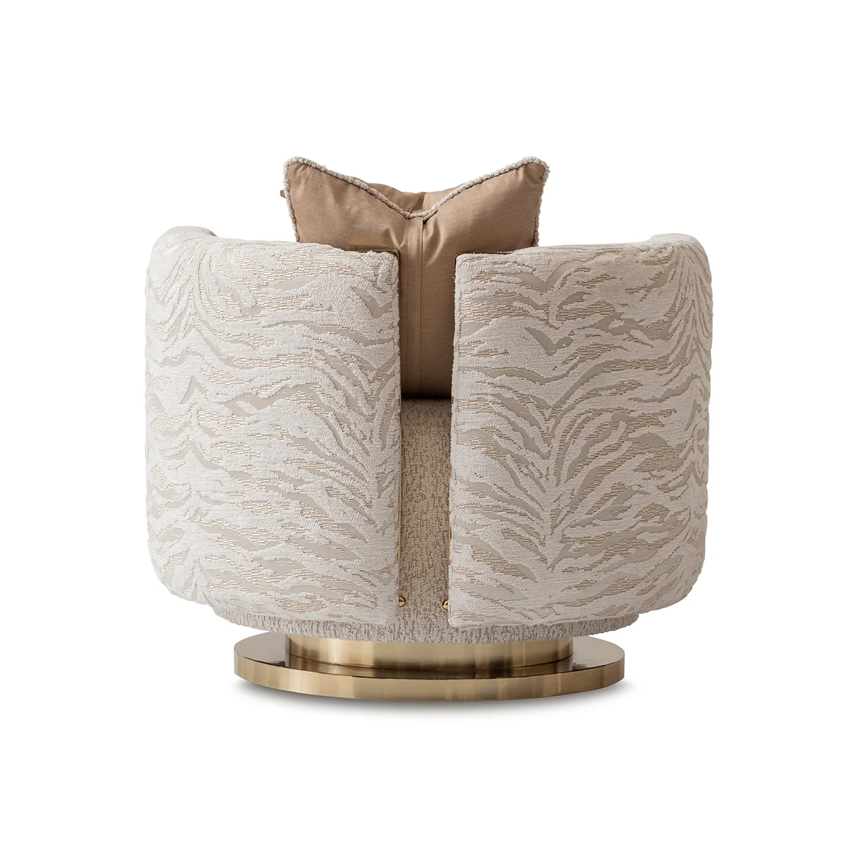 Michael Amini Savannah Breeze Swivel Chair - Cashmere - Image 3