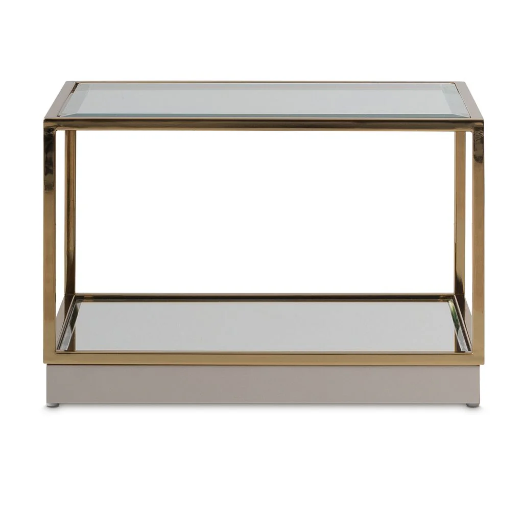 Michael Amini Savannah Breeze Tall Cocktail Table, Set of 2 - Bright Gold - Image 2