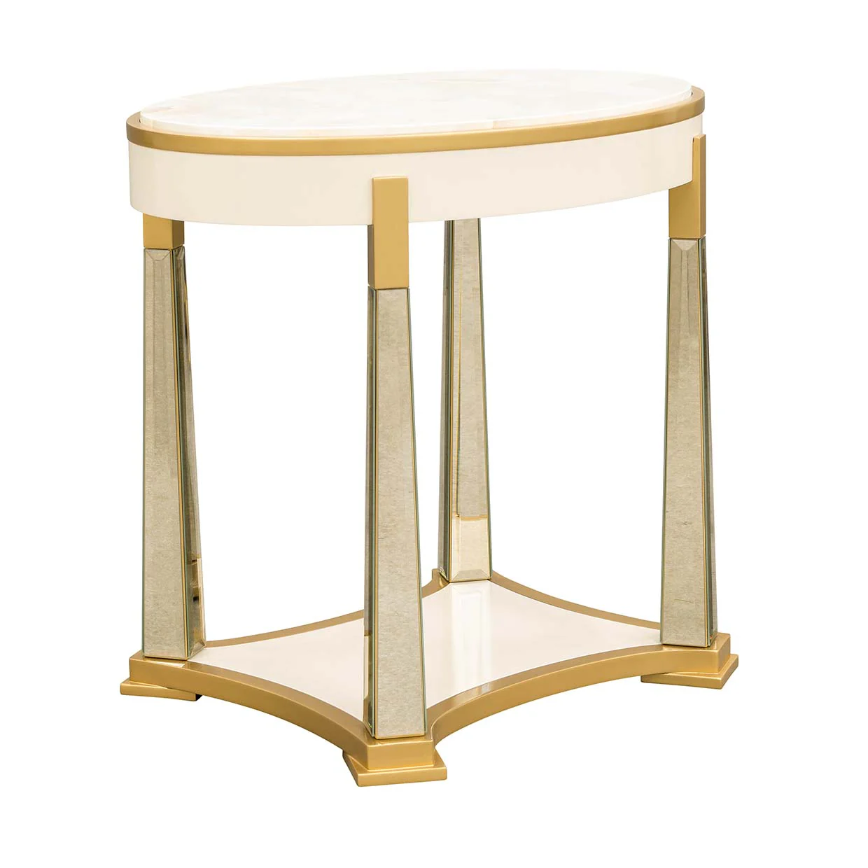 Michael Amini Scotts Square End Table - Image 2