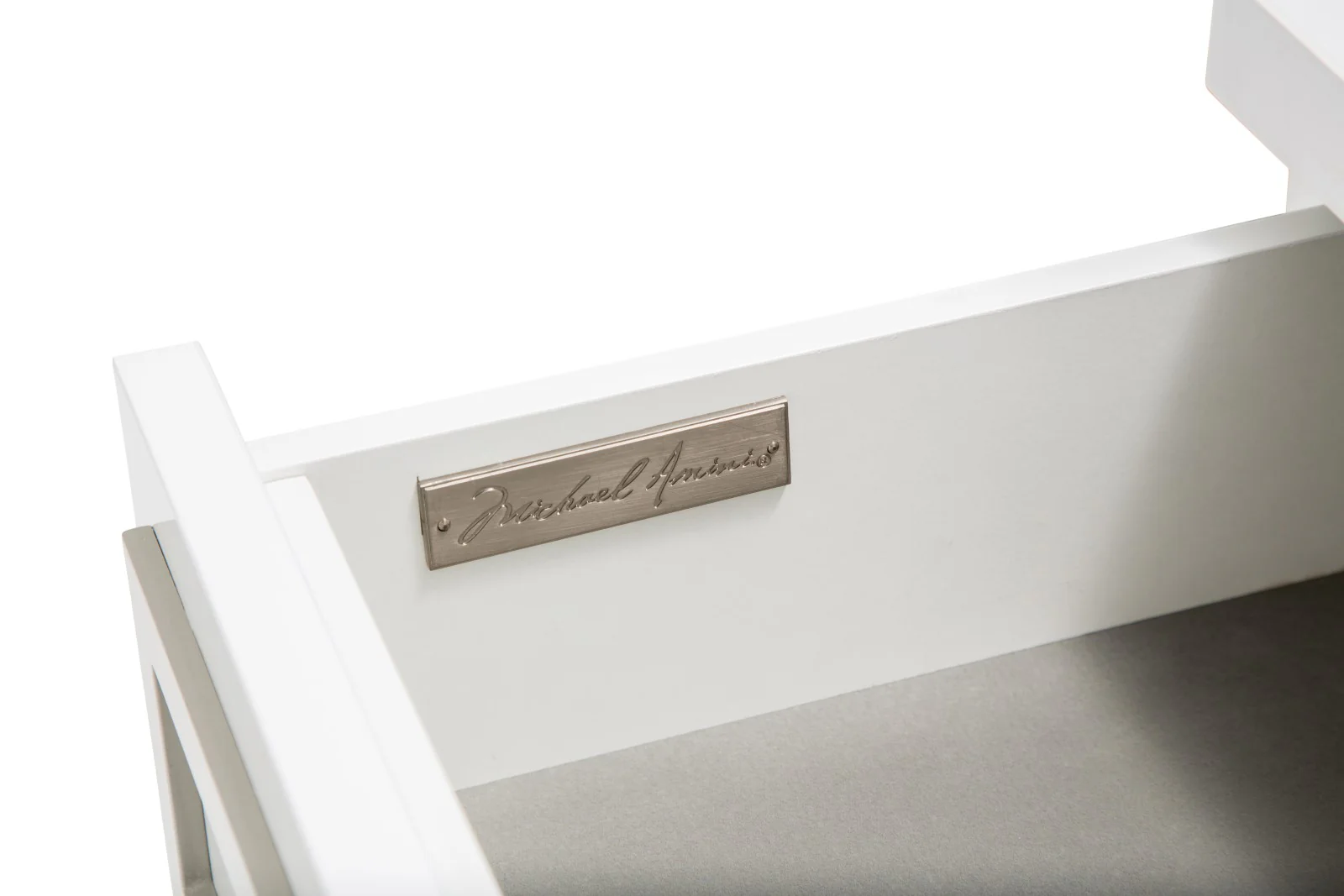 Michael Amini Sky Tower Dresser with Mirror - Cloud White - Image 5