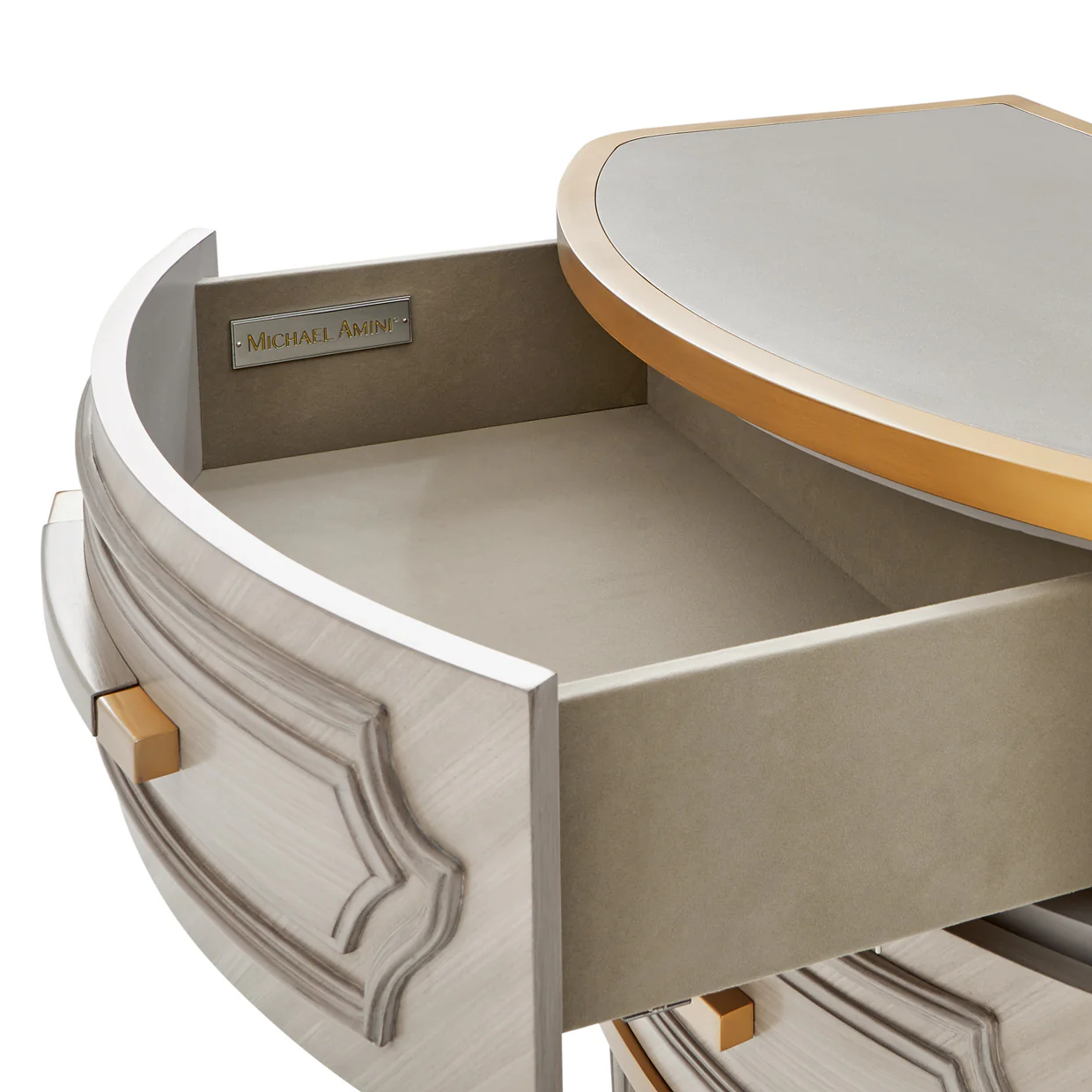 Michael Amini St. Charles 2-Drawer Nightstand - Image 11