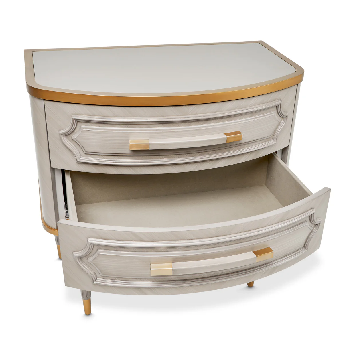 Michael Amini St. Charles 2-Drawer Nightstand - Image 3
