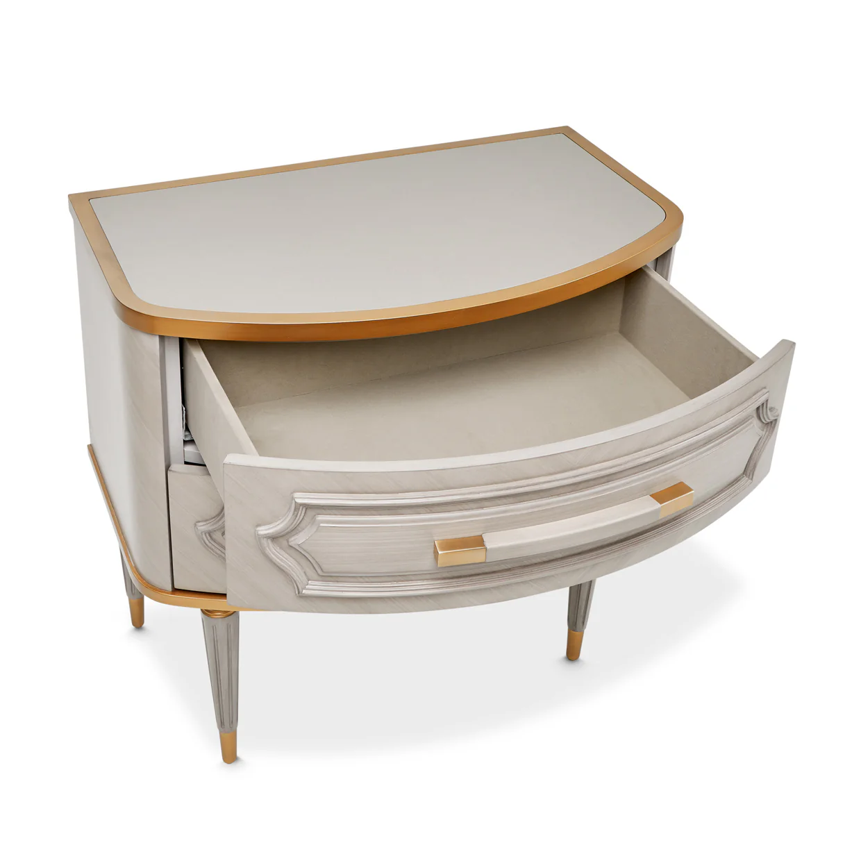 Michael Amini St. Charles 2-Drawer Nightstand - Image 4
