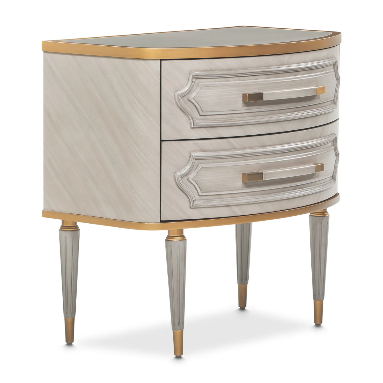 Michael Amini St. Charles 2-Drawer Nightstand - Image 7