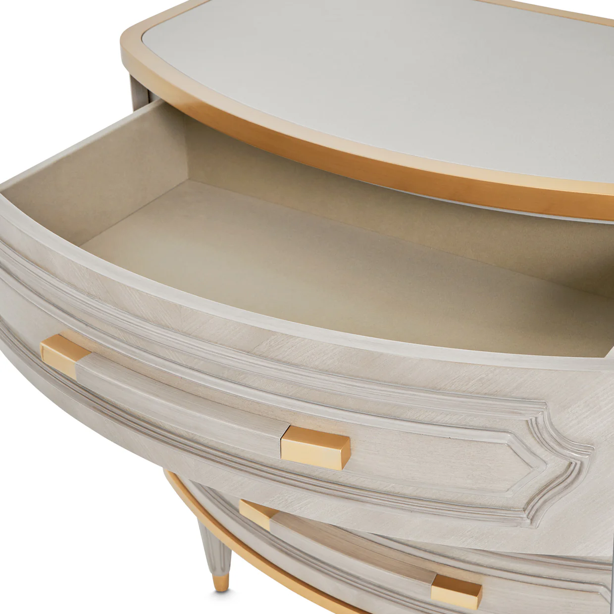 Michael Amini St. Charles 3-Drawer Nightstand - Image 10
