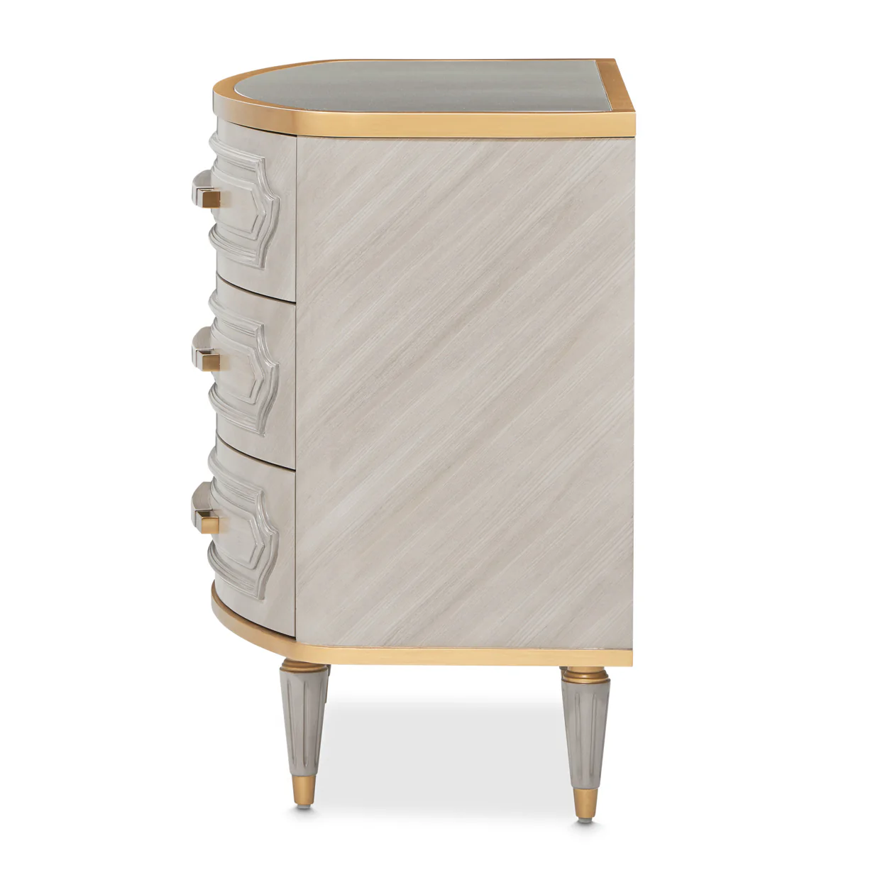 Michael Amini St. Charles 3-Drawer Nightstand - Image 2