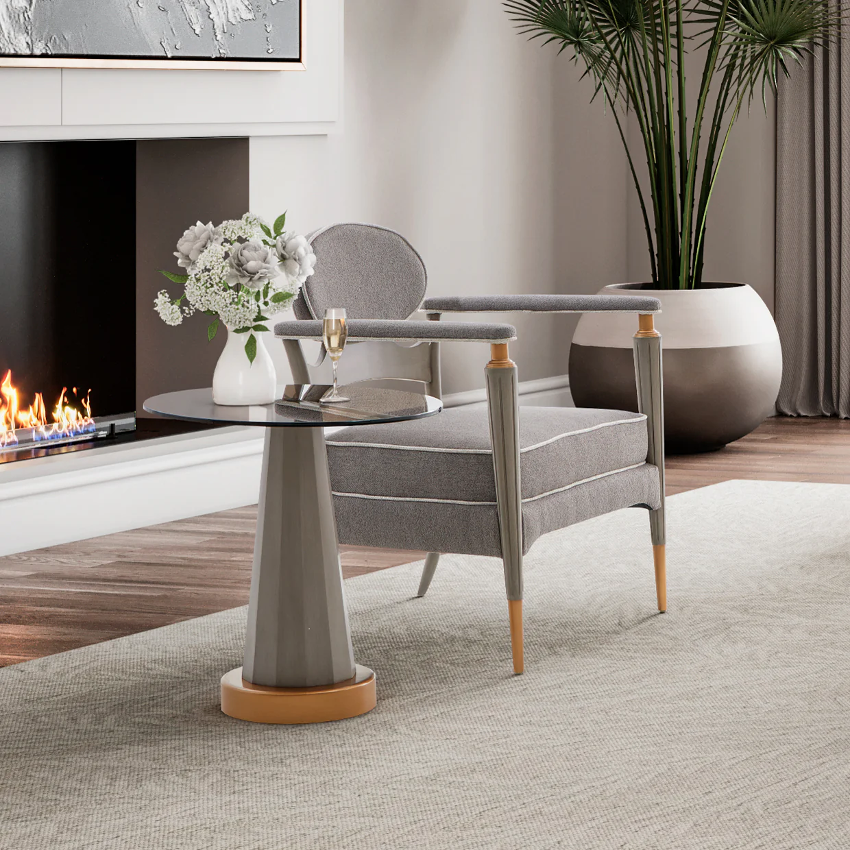 Michael Amini St. Charles Accent Chair - Image 17