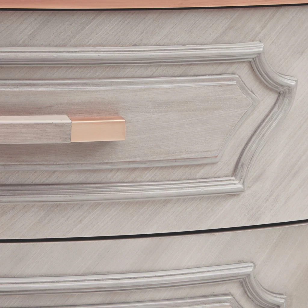 Michael Amini St. Charles Display Cabinet - Dove Gray - Image 5