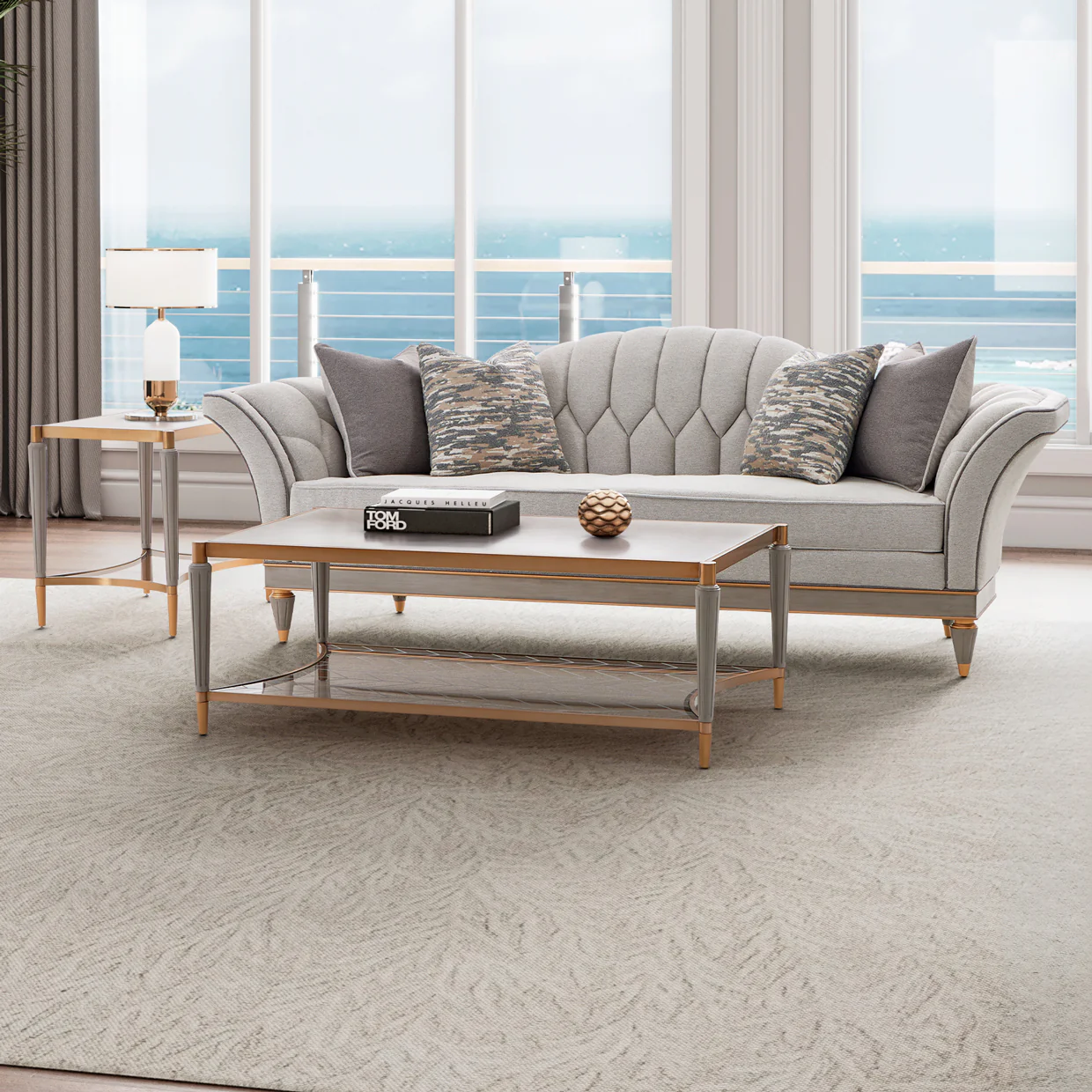 Michael Amini St. Charles Sofa - Image 17