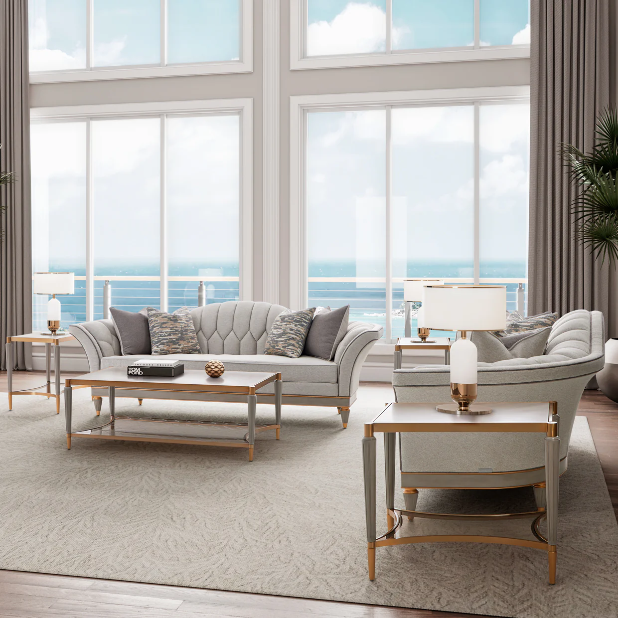 Michael Amini St. Charles Sofa - Image 18