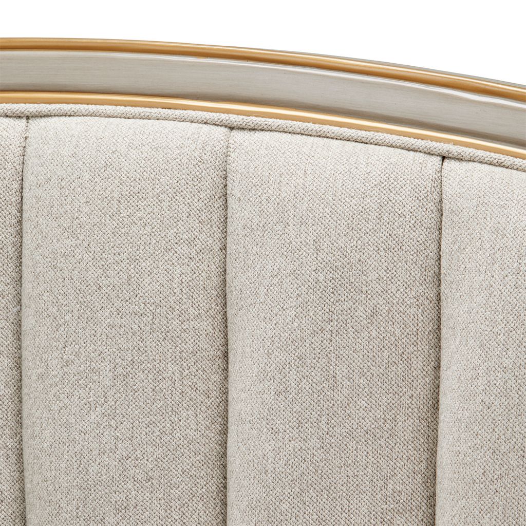 Michael Amini St. Charles Upholstered Bed - Dove Gray - Image 6