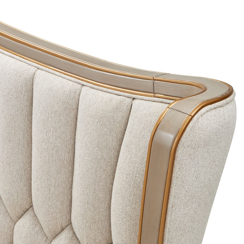Michael Amini St. Charles Upholstered Bed - Dove Gray - Image 8