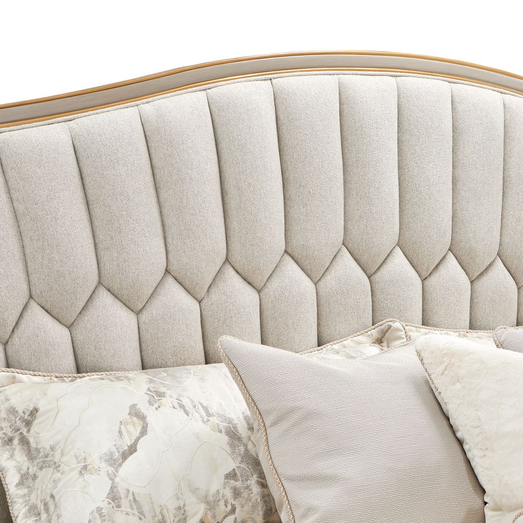 Michael Amini St. Charles Upholstered Bed - Dove Gray - Image 9