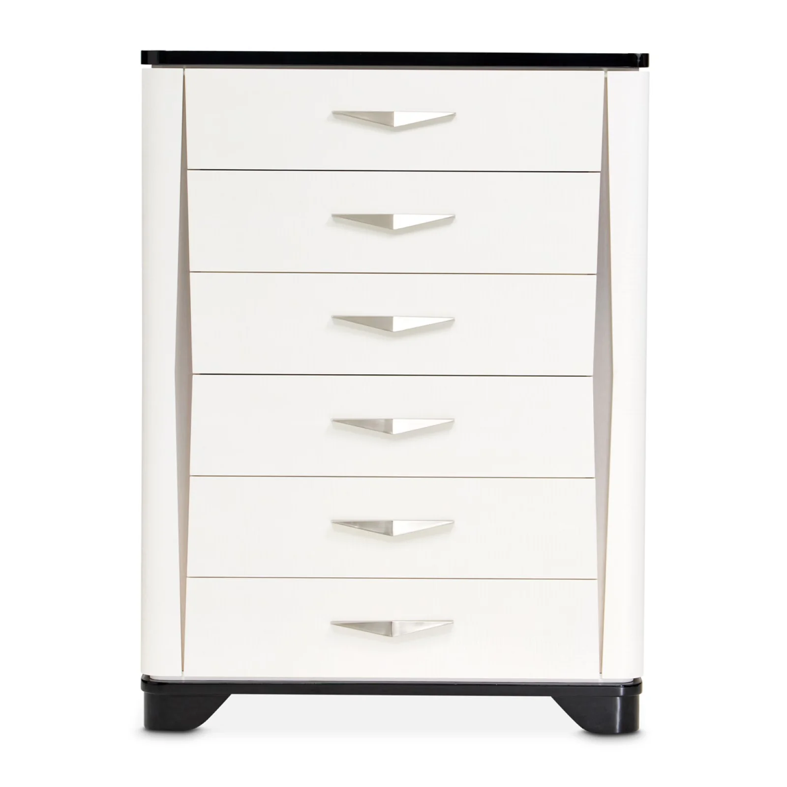 Michael Amini Tuxedo 6-Drawer Chest - Piano Keyboard - Image 2