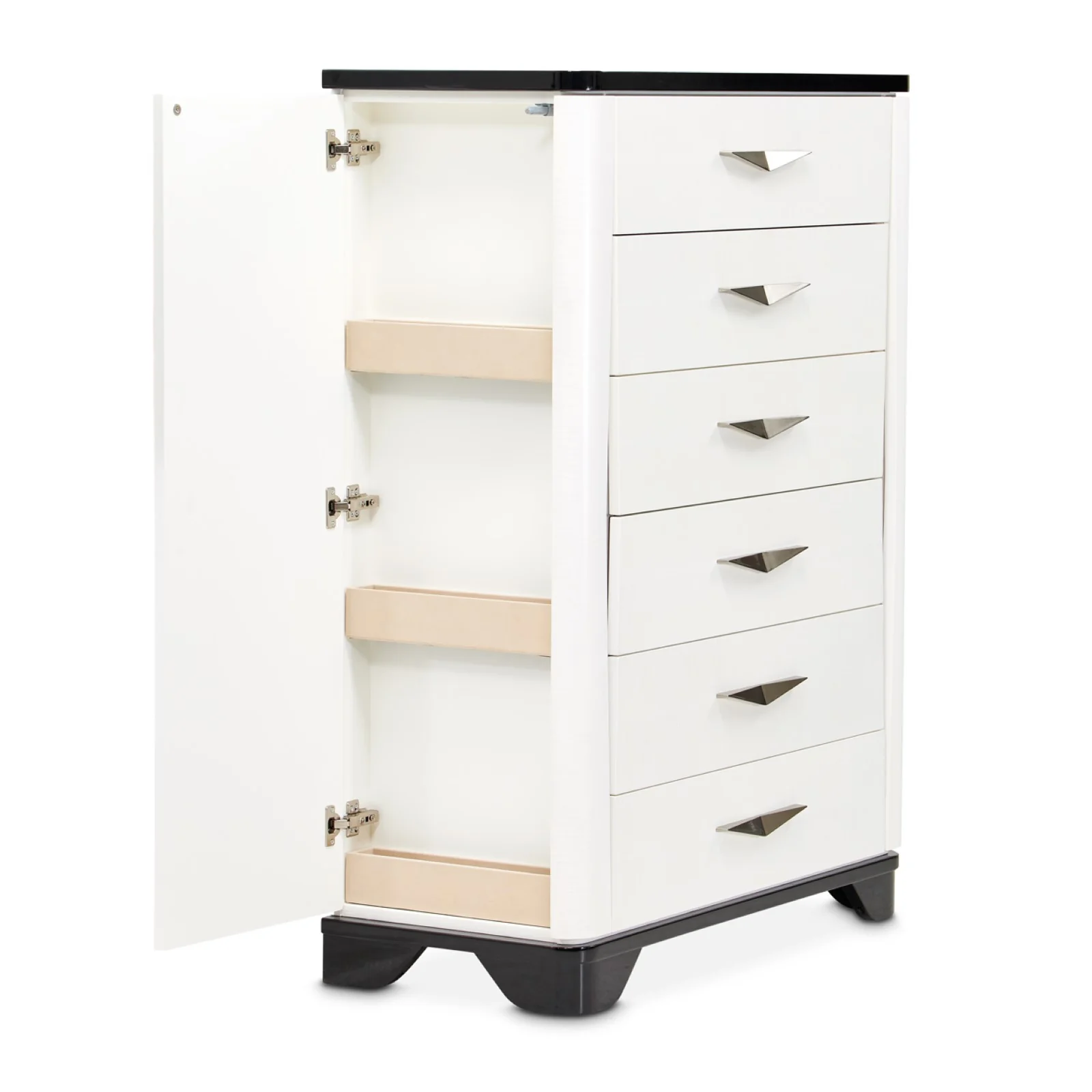 Michael Amini Tuxedo 6-Drawer Chest - Piano Keyboard - Image 7