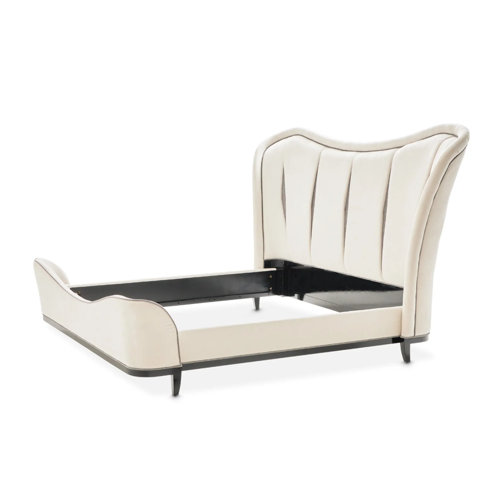 Michael Amini Tuxedo Eastern King Upholstered Bed - Piano Keyboard - Image 13