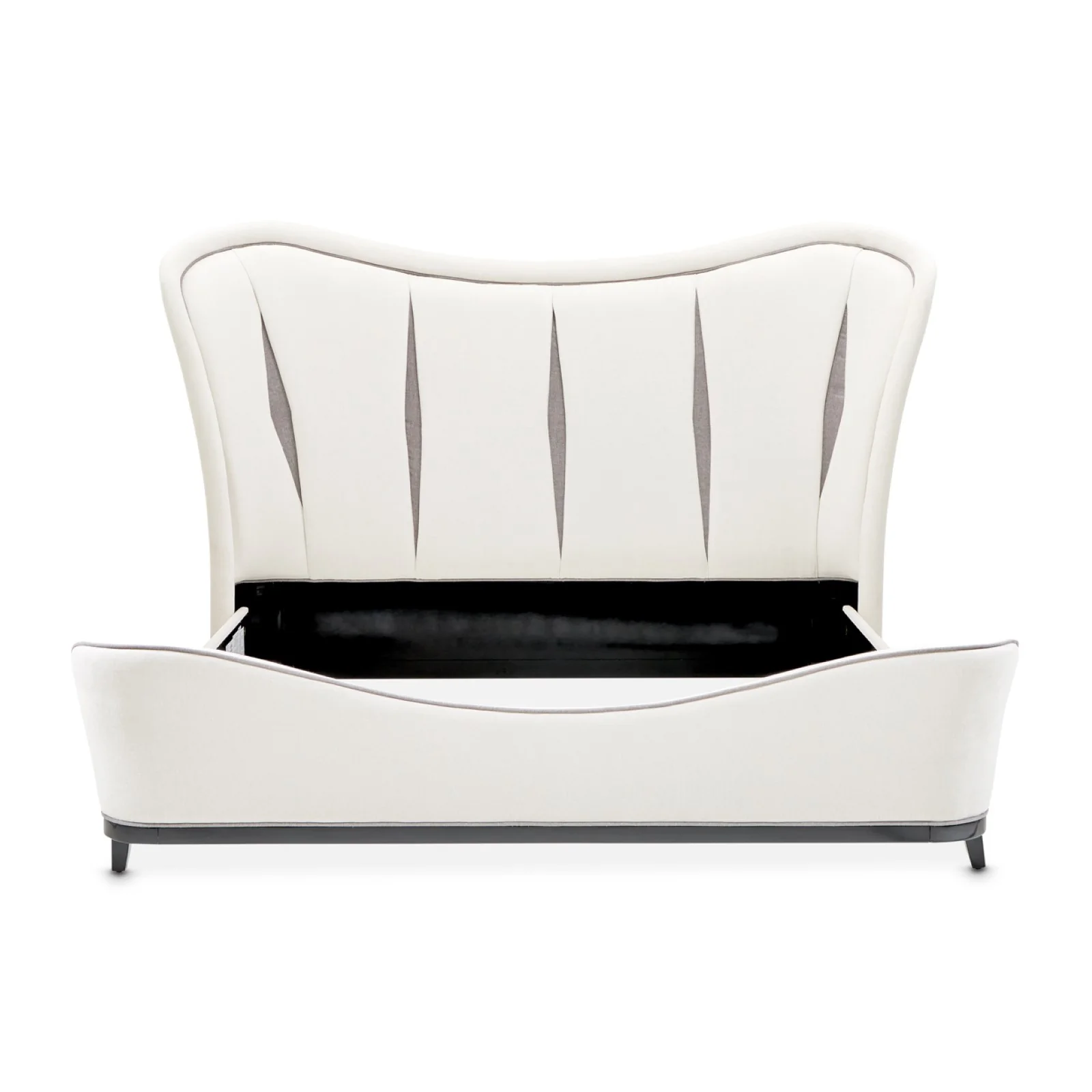 Michael Amini Tuxedo Eastern King Upholstered Bed - Piano Keyboard - Image 4