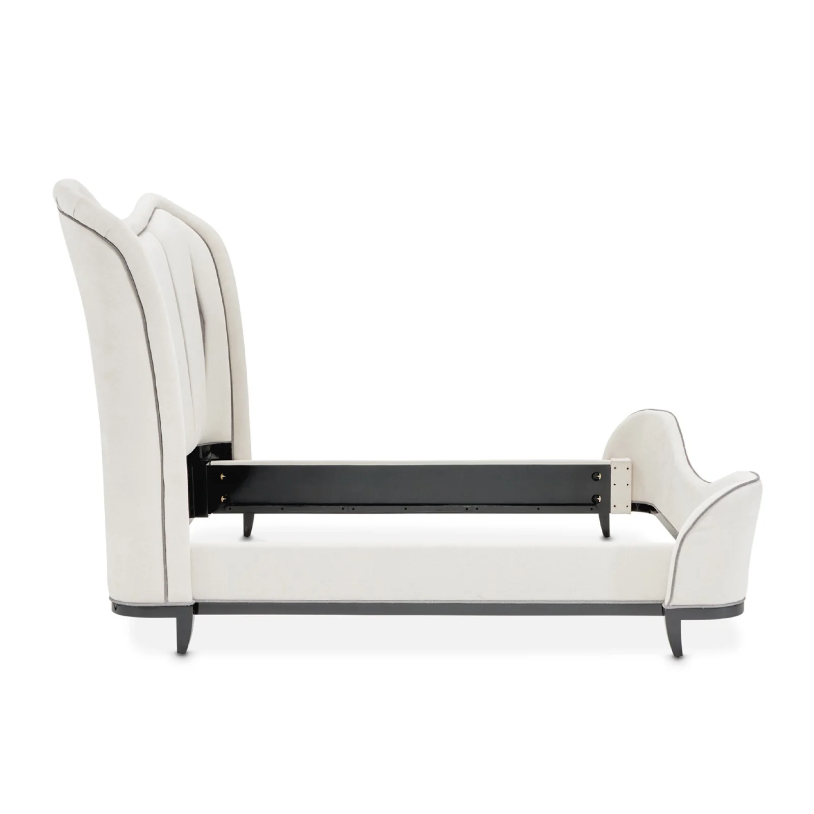 Michael Amini Tuxedo Eastern King Upholstered Bed - Piano Keyboard - Image 5