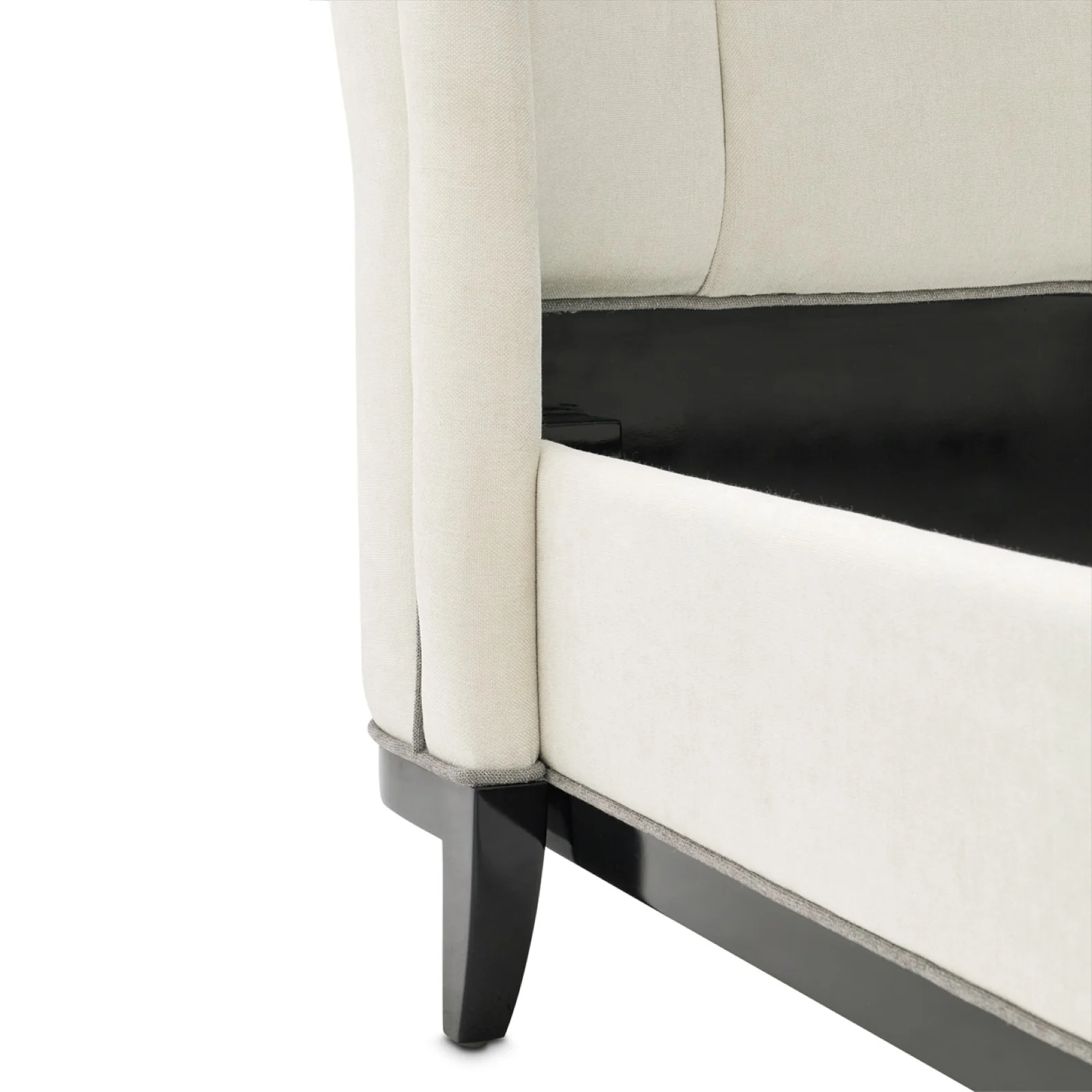 Michael Amini Tuxedo Eastern King Upholstered Bed - Piano Keyboard - Image 9