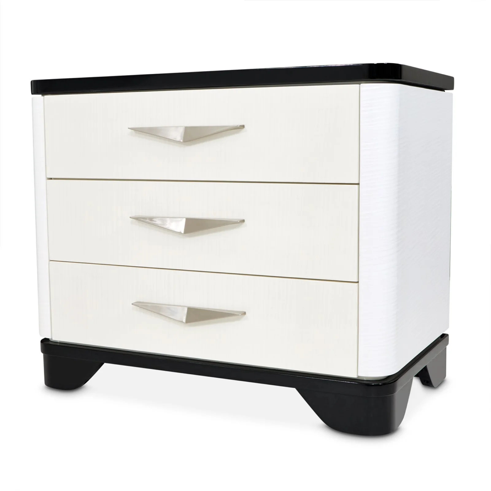 Michael Amini Tuxedo Nightstand, Large - Piano Keyboard - Image 10