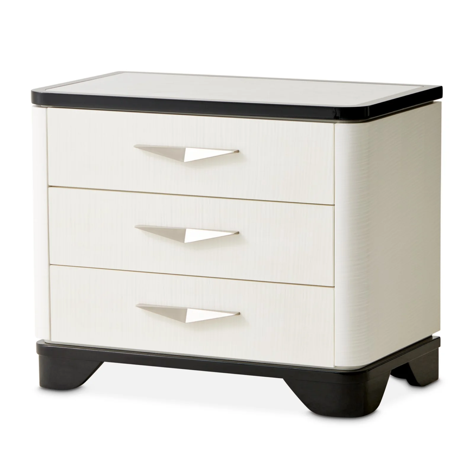 Michael Amini Tuxedo Nightstand, Large - Piano Keyboard - Image 13