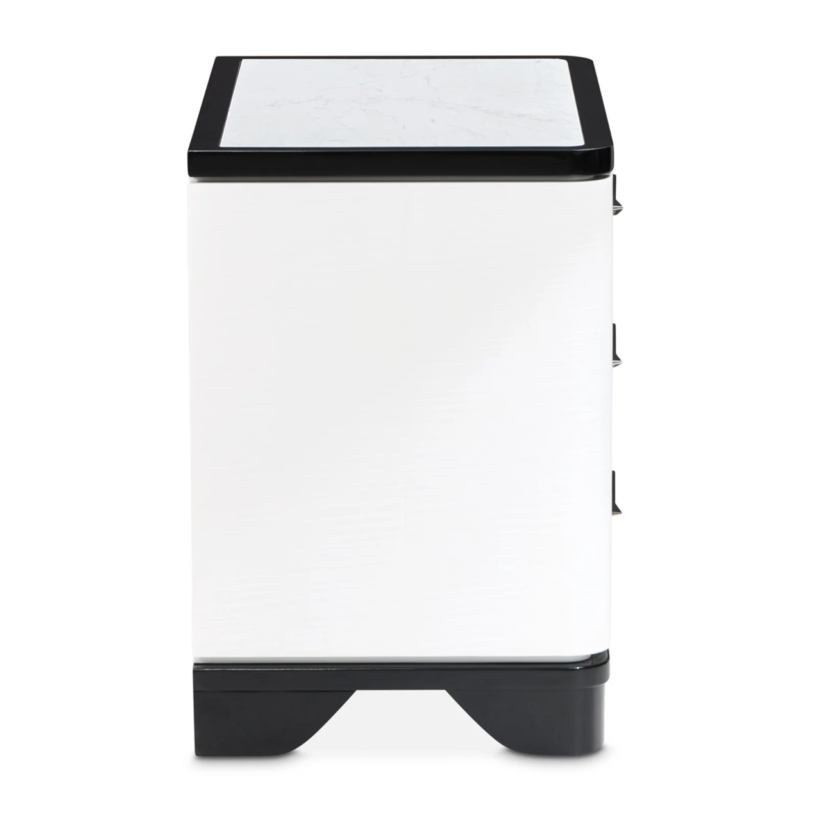 Michael Amini Tuxedo Nightstand, Large - Piano Keyboard - Image 4