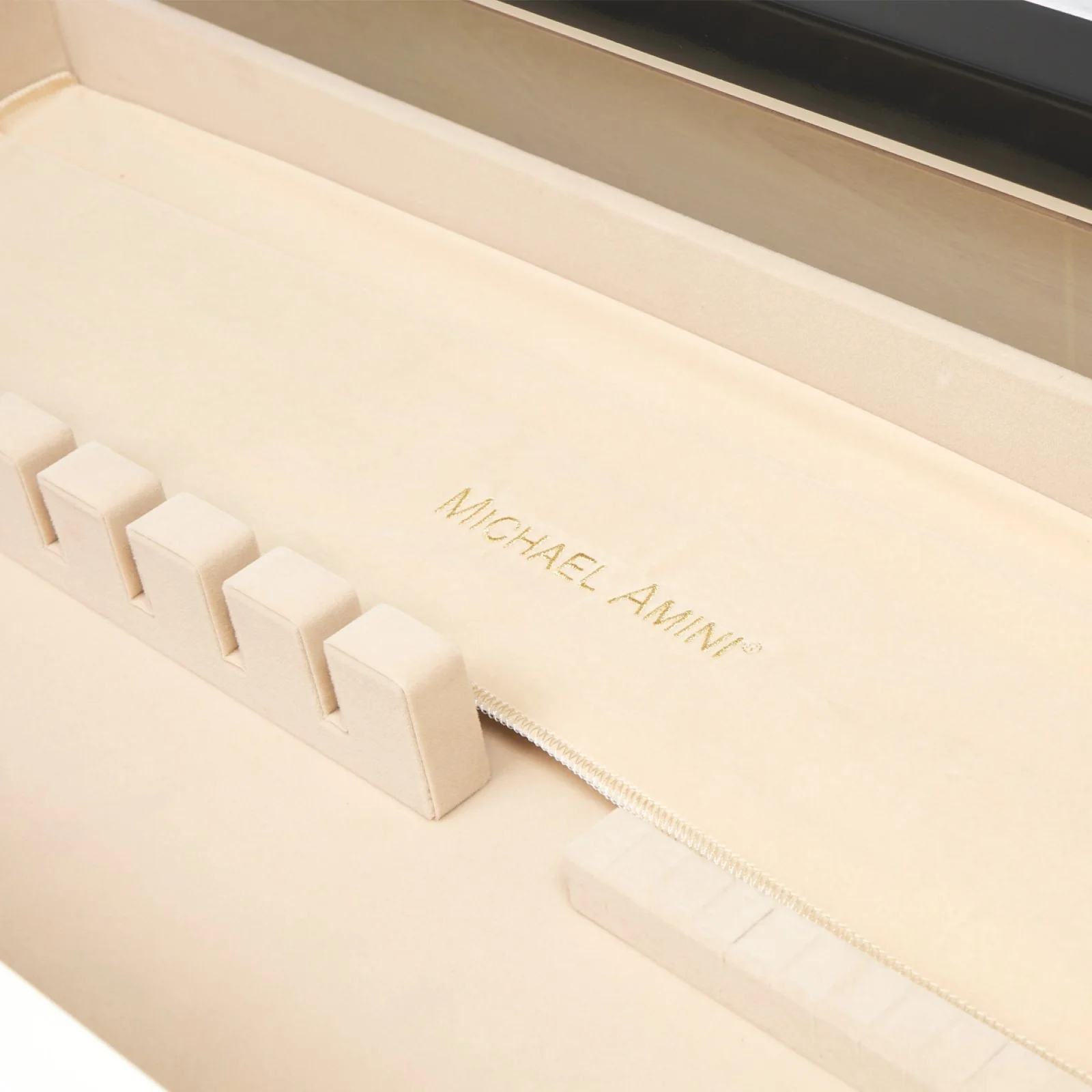 Michael Amini Tuxedo Sideboard - Piano Keyboard - Image 10