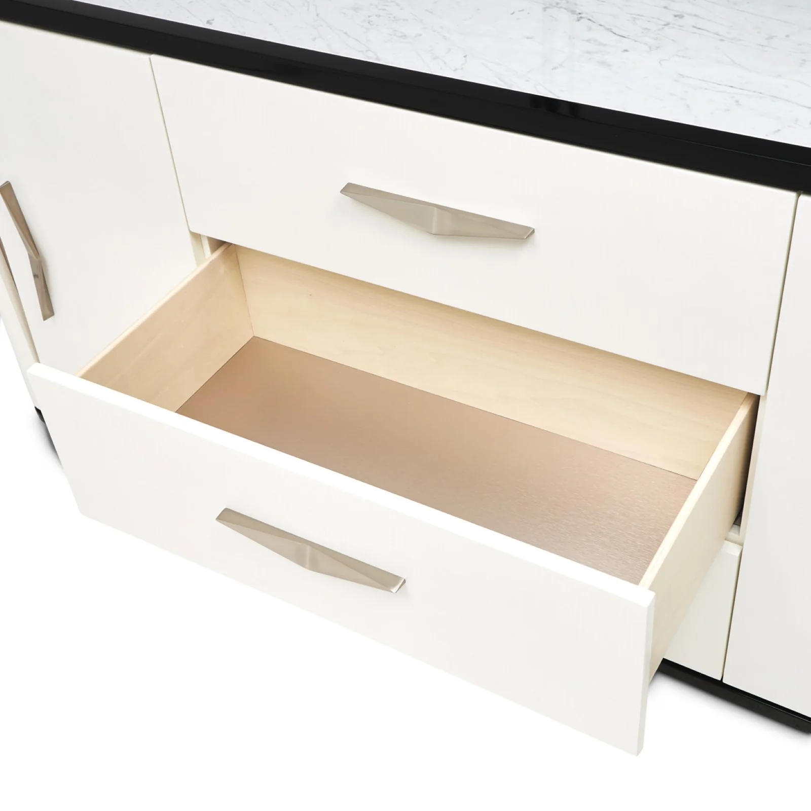 Michael Amini Tuxedo Sideboard - Piano Keyboard - Image 11