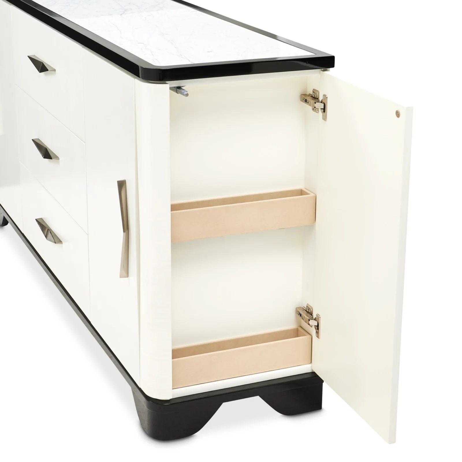 Michael Amini Tuxedo Sideboard - Piano Keyboard - Image 7