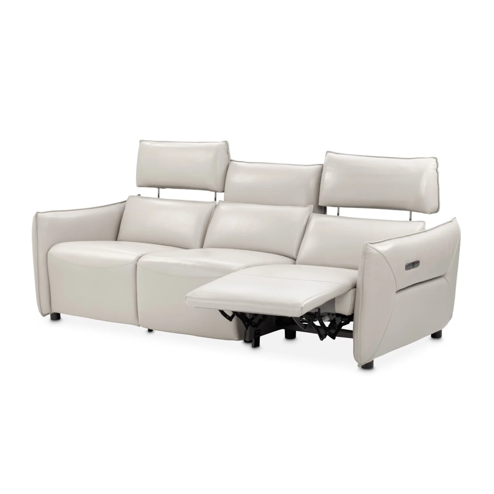 Michael Amini Verona 3-Piece Sectional - Light Gray - Image 2