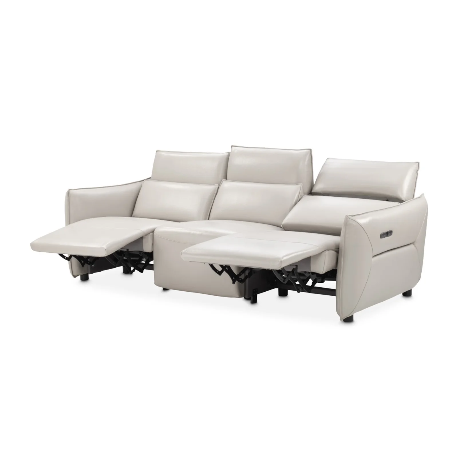 Michael Amini Verona 3-Piece Sectional - Light Gray - Image 3
