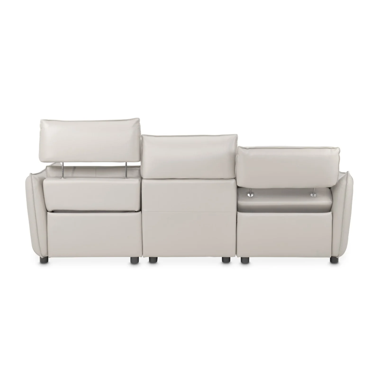 Michael Amini Verona 3-Piece Sectional - Light Gray - Image 4