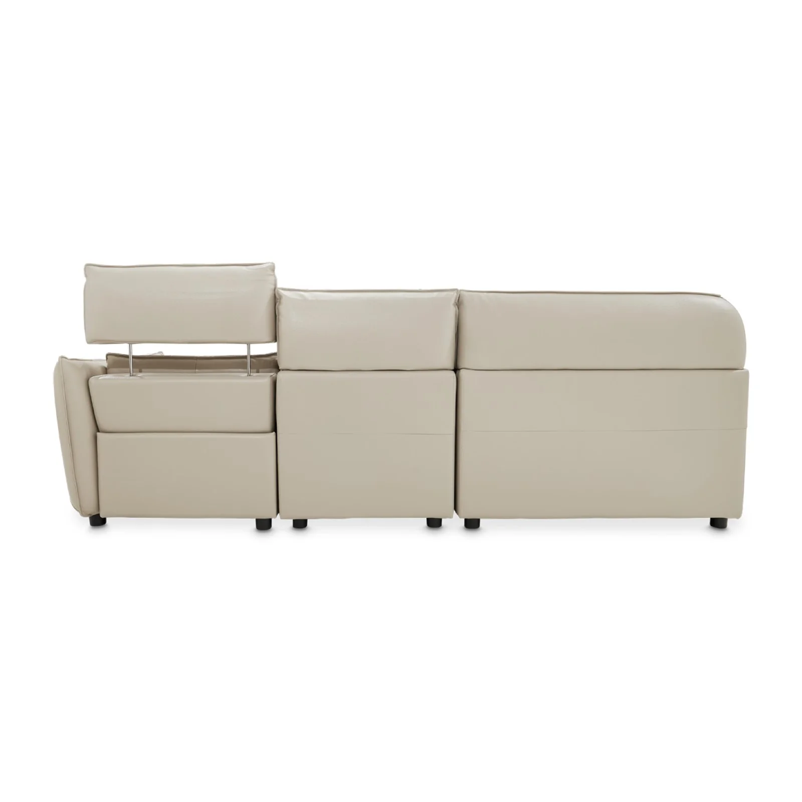 Michael Amini Verona 5-Piece Sectional - Light Gray - Image 5