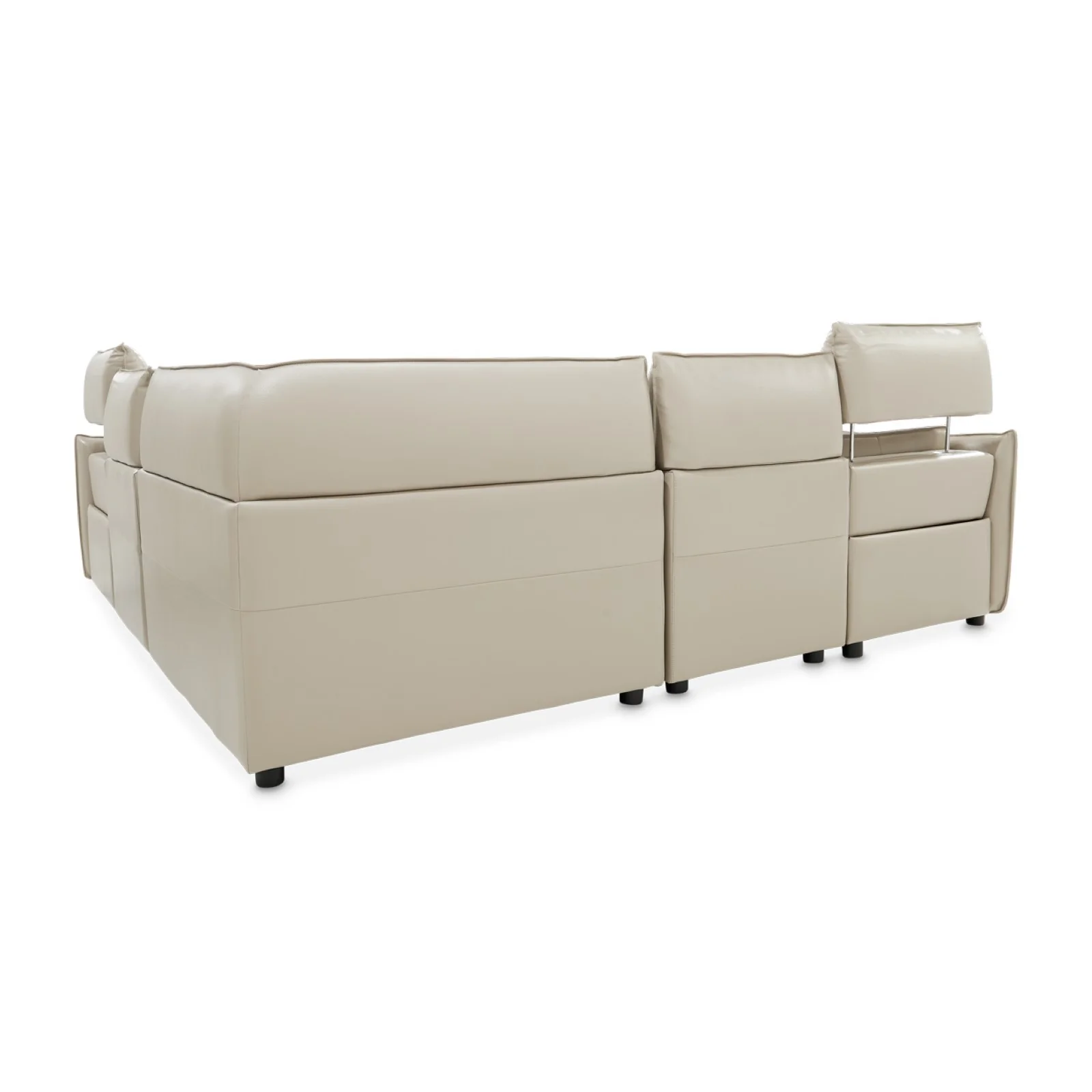 Michael Amini Verona 5-Piece Sectional - Light Gray - Image 6