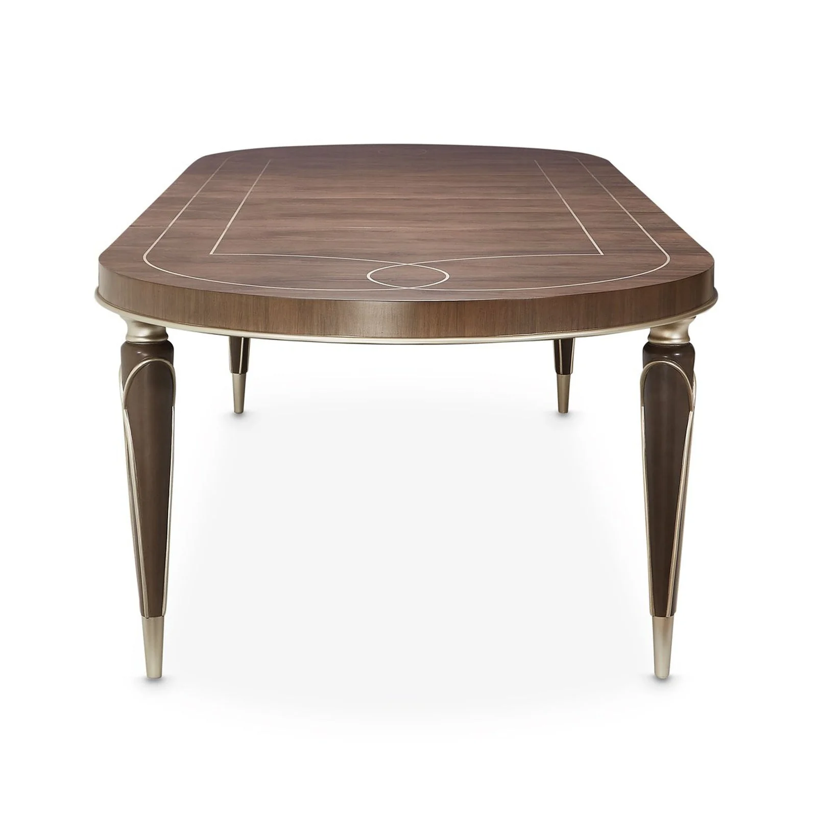 Michael Amini Villa Cherie Hazelnut Oval Dining Table - Image 10