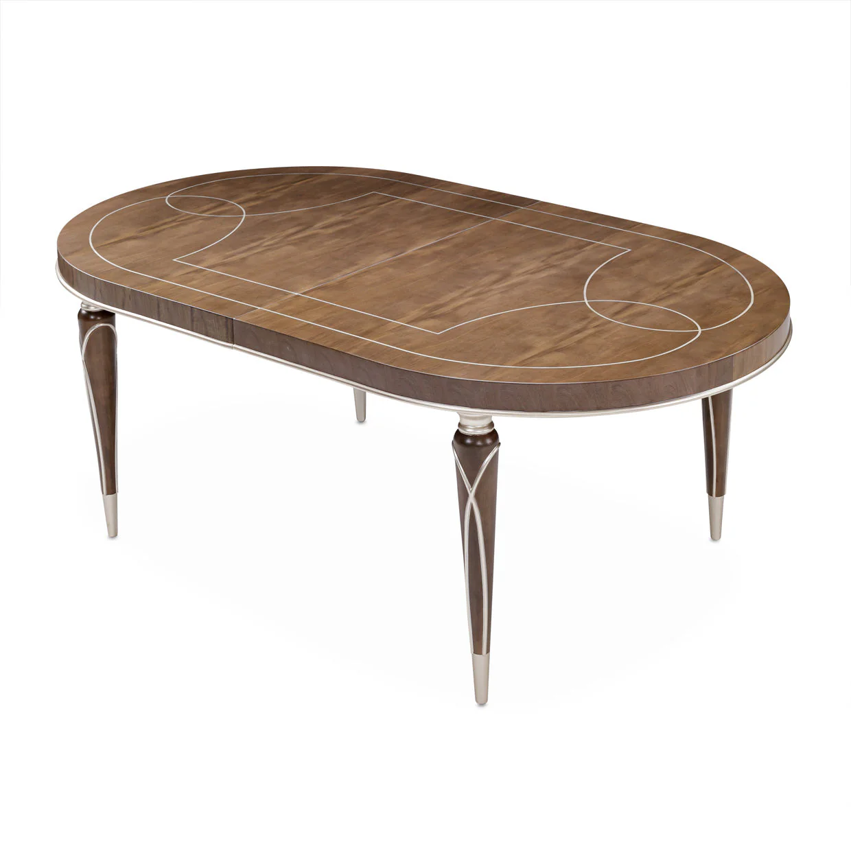 Michael Amini Villa Cherie Hazelnut Oval Dining Table - Image 6