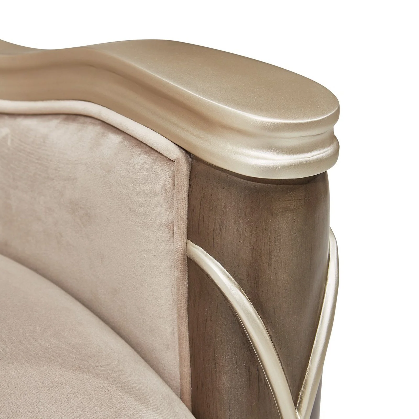Michael Amini Villa Cherie Hazelnut Arm Chair - Image 10