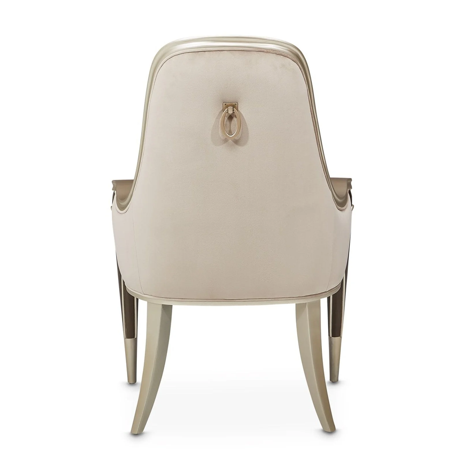 Michael Amini Villa Cherie Hazelnut Arm Chair - Image 7