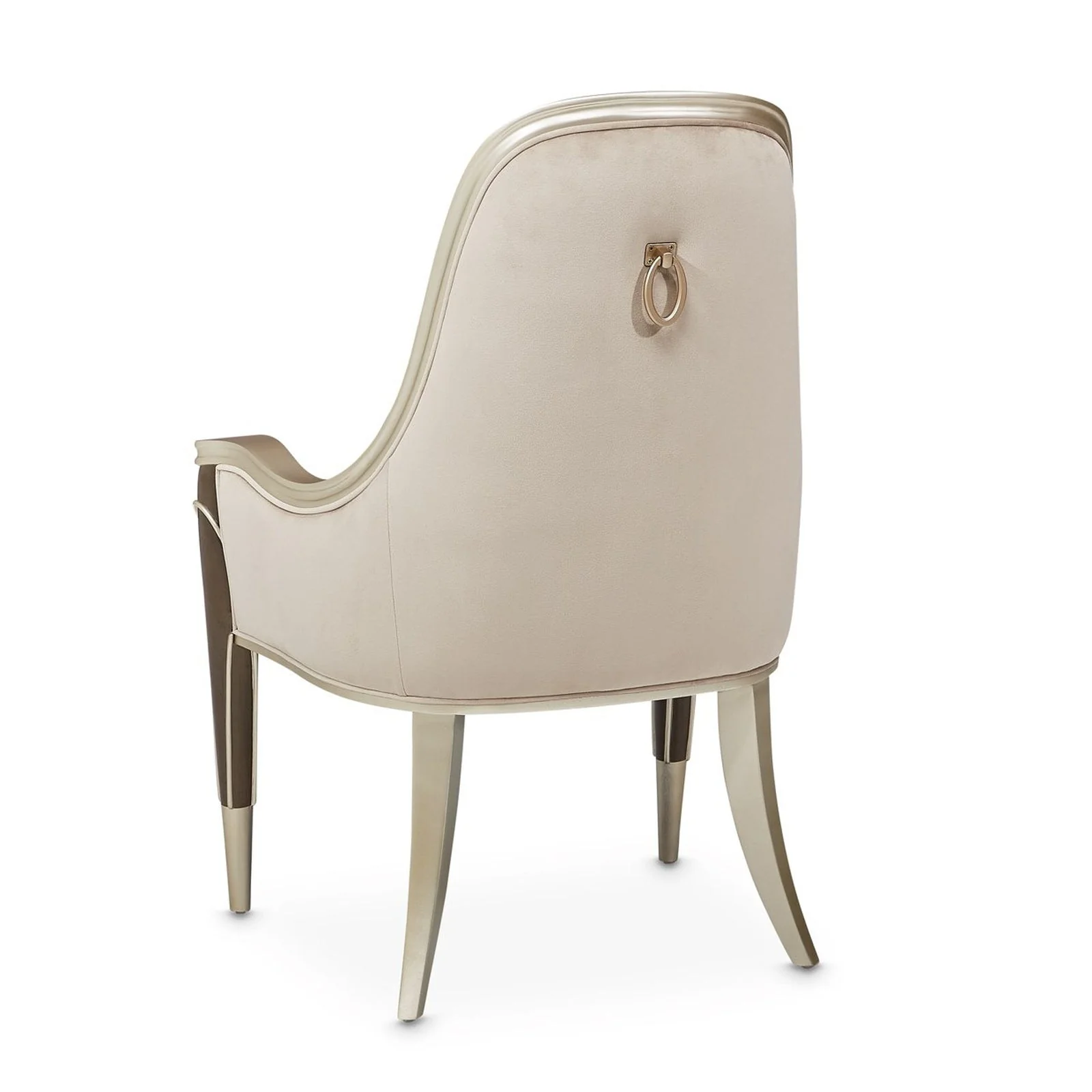 Michael Amini Villa Cherie Hazelnut Arm Chair - Image 8