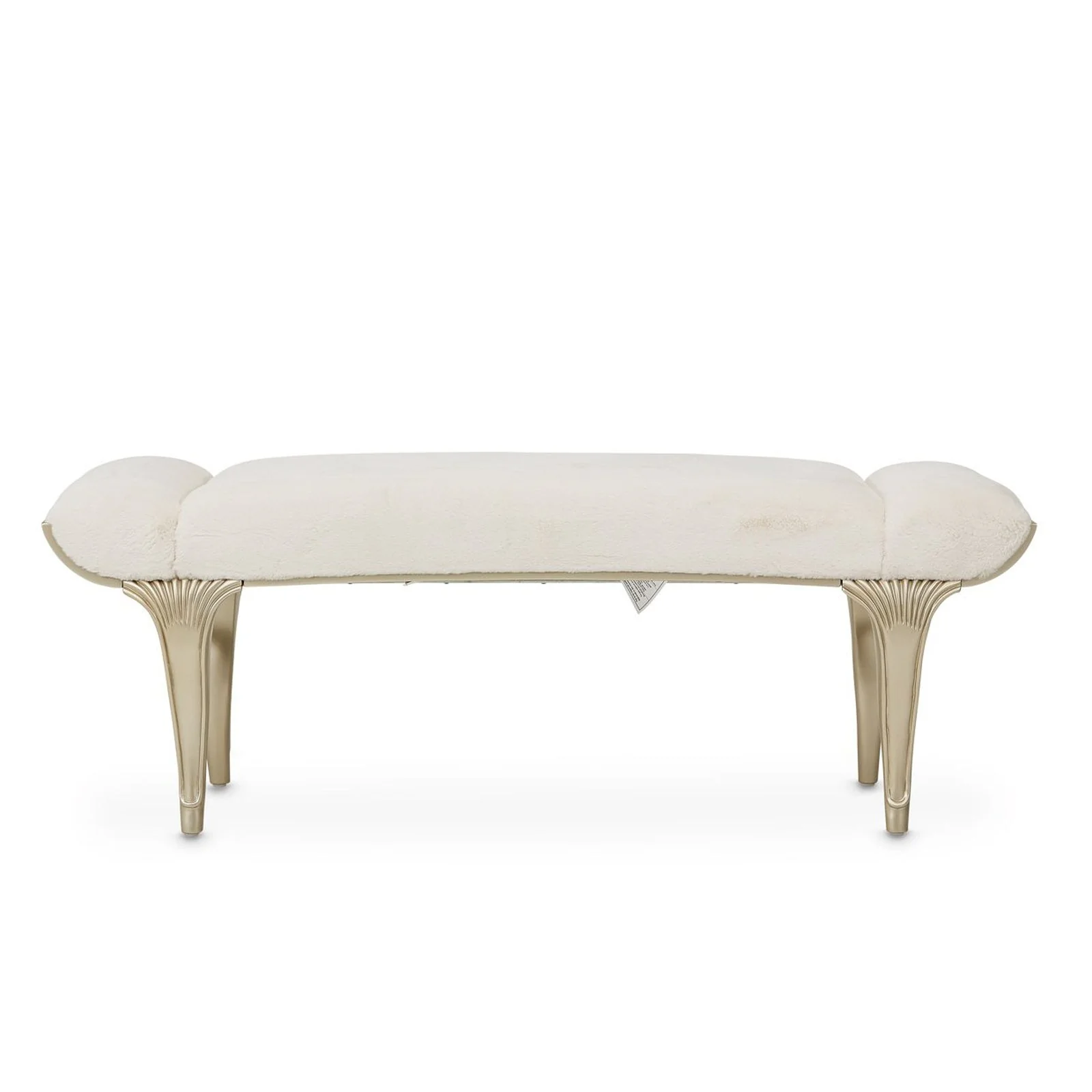Michael Amini Villa Cherie Hazelnut Bed Bench - Image 4