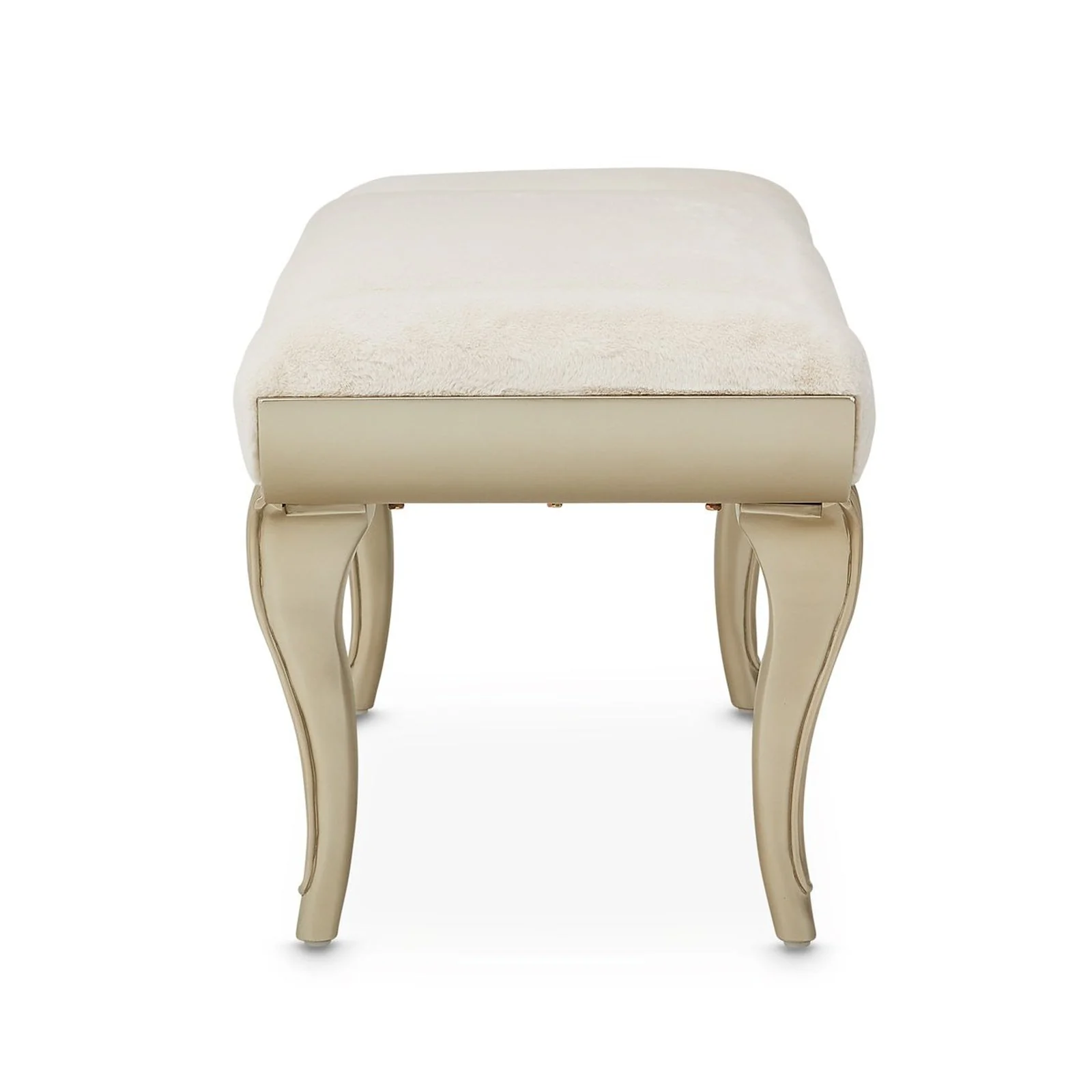 Michael Amini Villa Cherie Hazelnut Bed Bench - Image 6