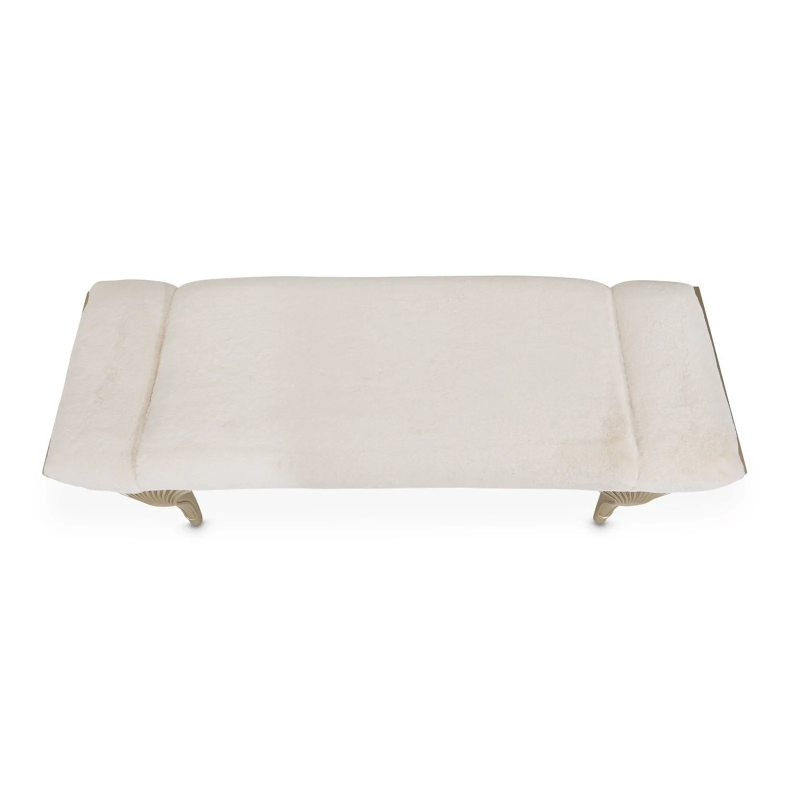 Michael Amini Villa Cherie Hazelnut Bed Bench - Image 7