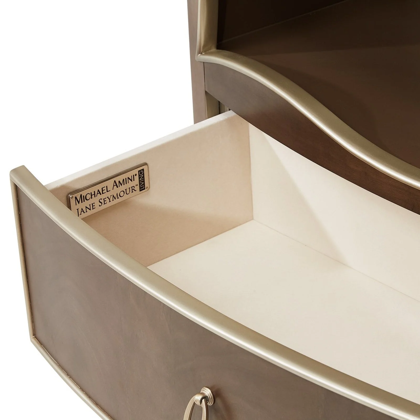 Michael Amini Villa Cherie Hazelnut Bookcase - Image 13