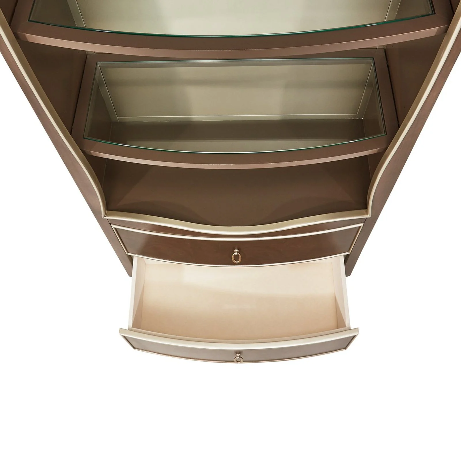 Michael Amini Villa Cherie Hazelnut Bookcase - Image 8