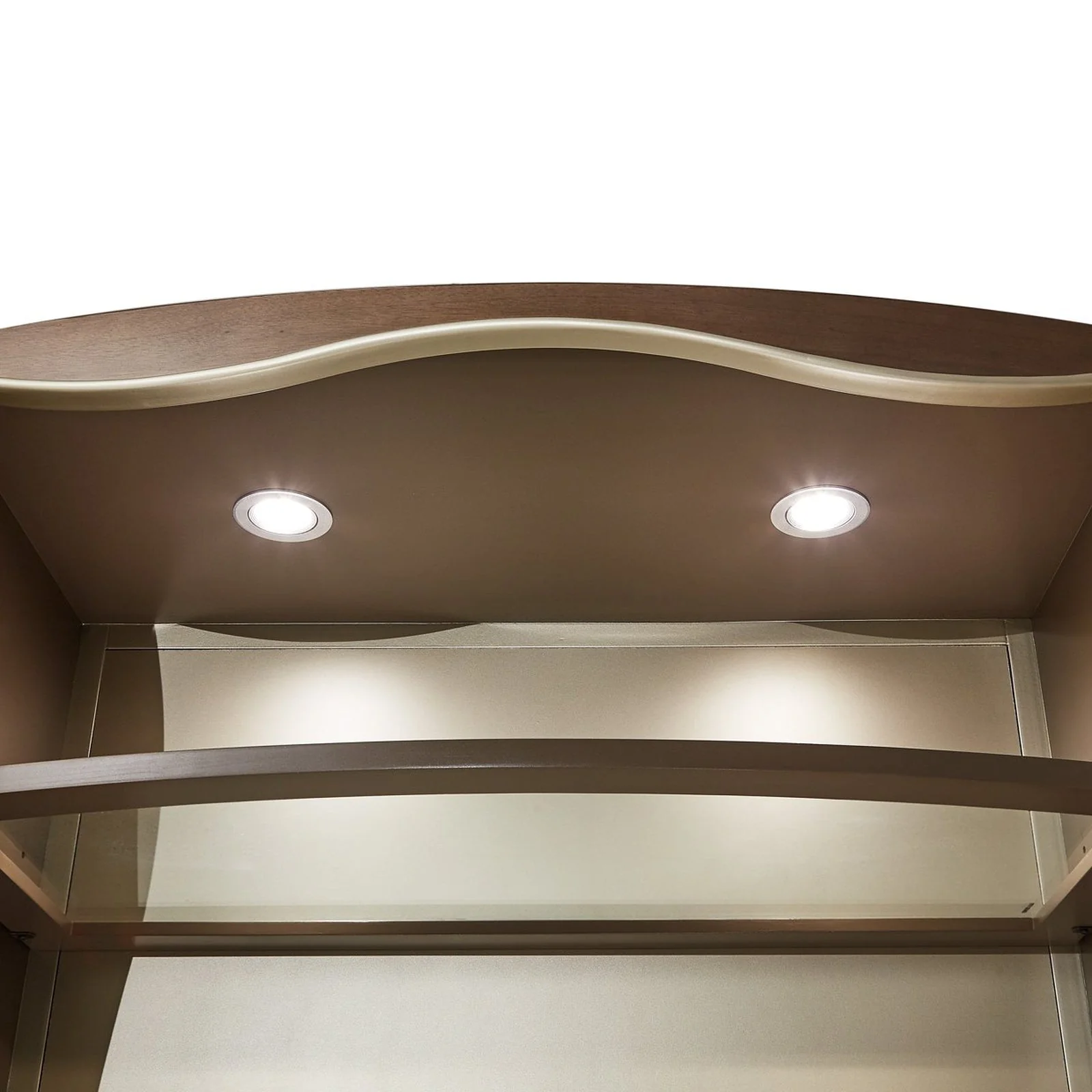 Michael Amini Villa Cherie Hazelnut Bookcase - Image 9